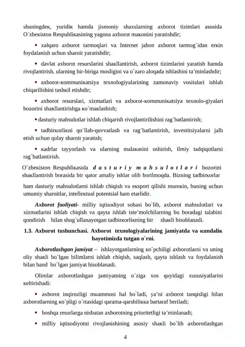 Iqtisodiyotda axborot kommunikatsiya tizimlari va texnologiyalar 4