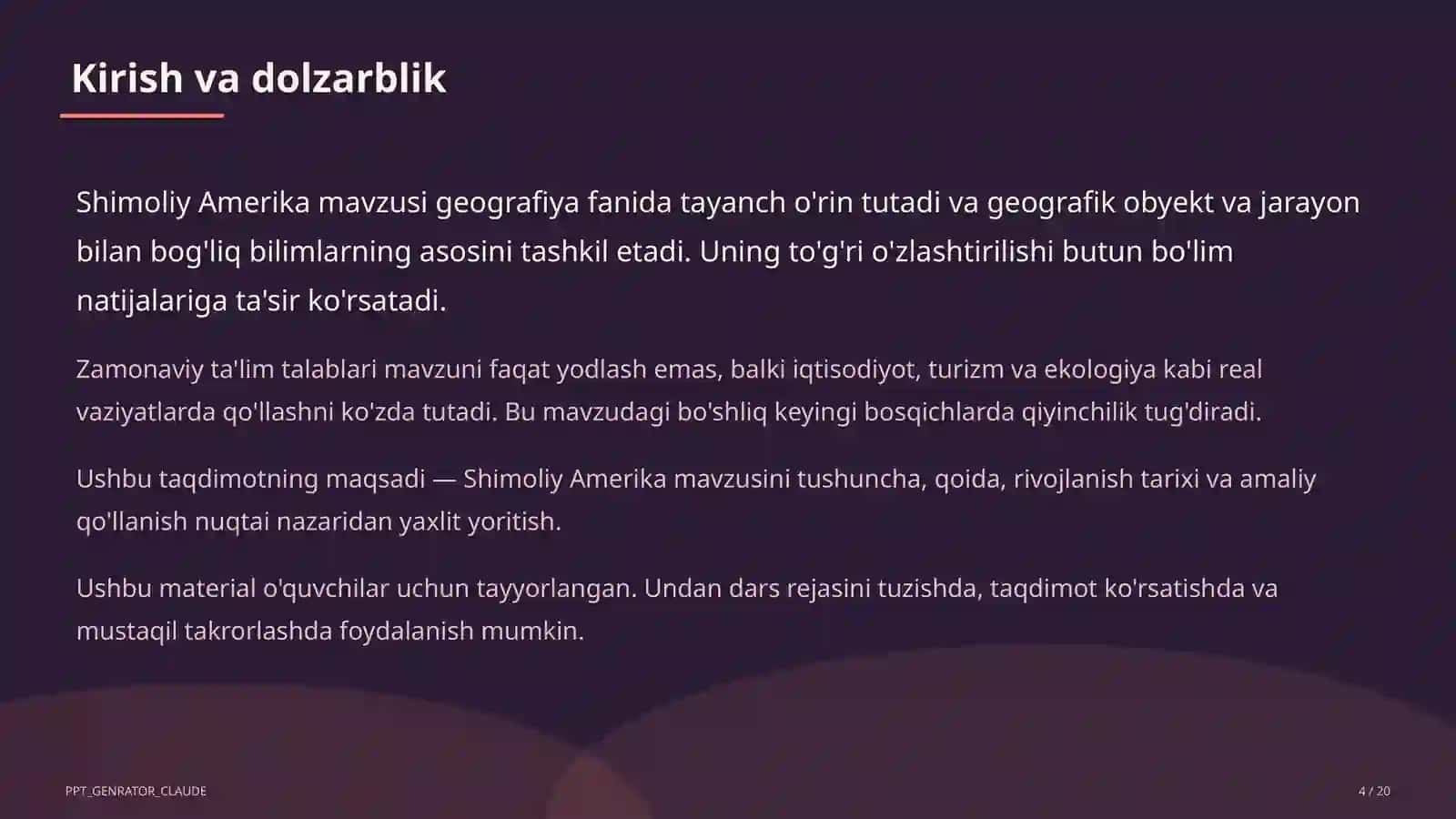 Shimoliy Amerika (7-sinf) 4