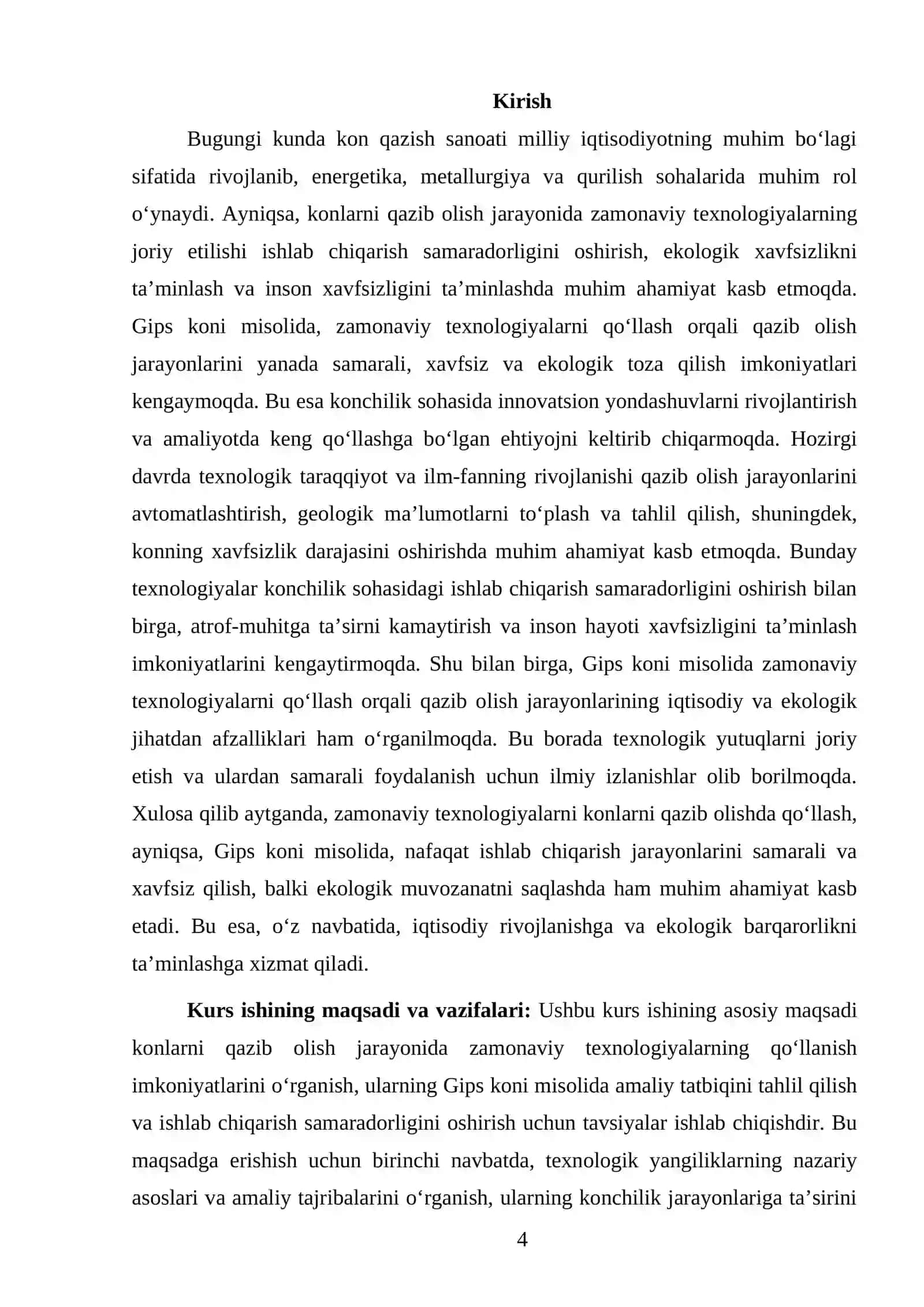 NORUDA KONLARNI QAZIB OLISHDA ZAMONAVIY TAXNOLOGIYALAR VA ULARNING QO'LLANISH IMKONIYATLARI (GIPS KONI MISOLIDA) 4