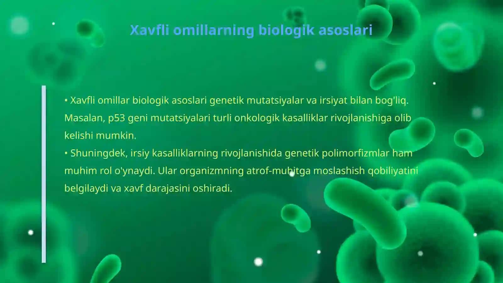 Irsiy kasalliklarda xavfli omillarning oʻrni 4
