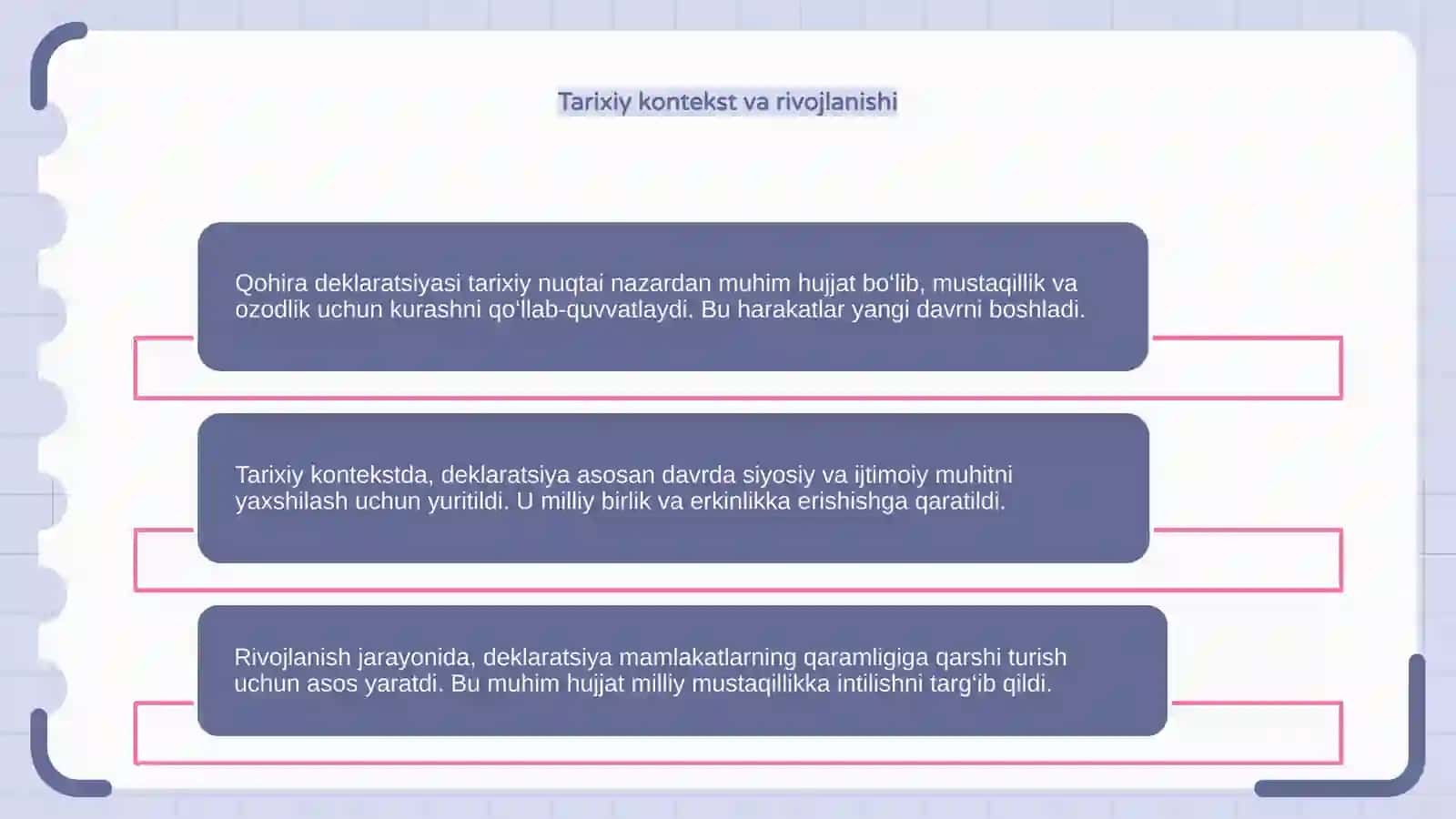 Qohira deklaratsiyasi tarixi va mazmuni 4