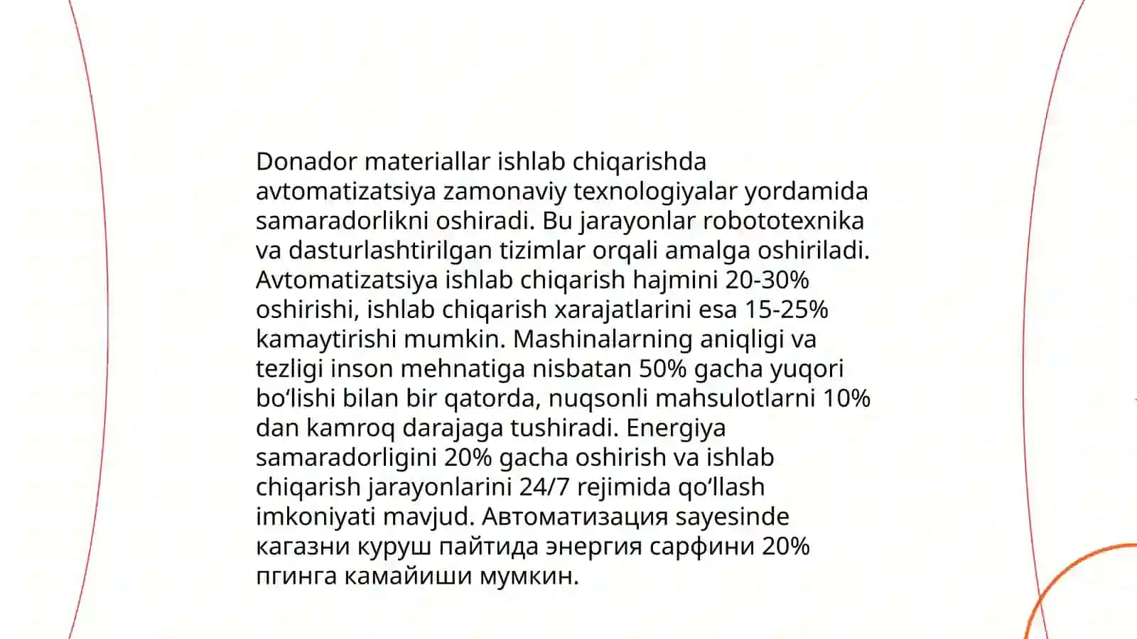 Mayda donador devorbop materyallarni ishlab chiqarish uchun texnologik jixozlar 4