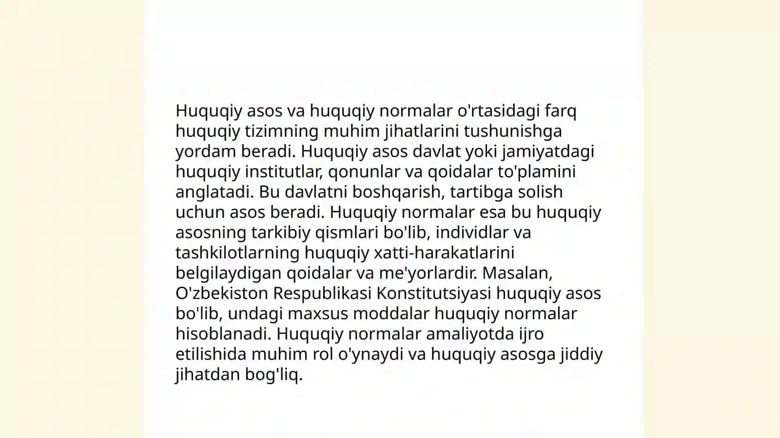Huquqiy asoslashning yurist faoliyatidagi roli. haqida prizantatsiya tayorlash 4