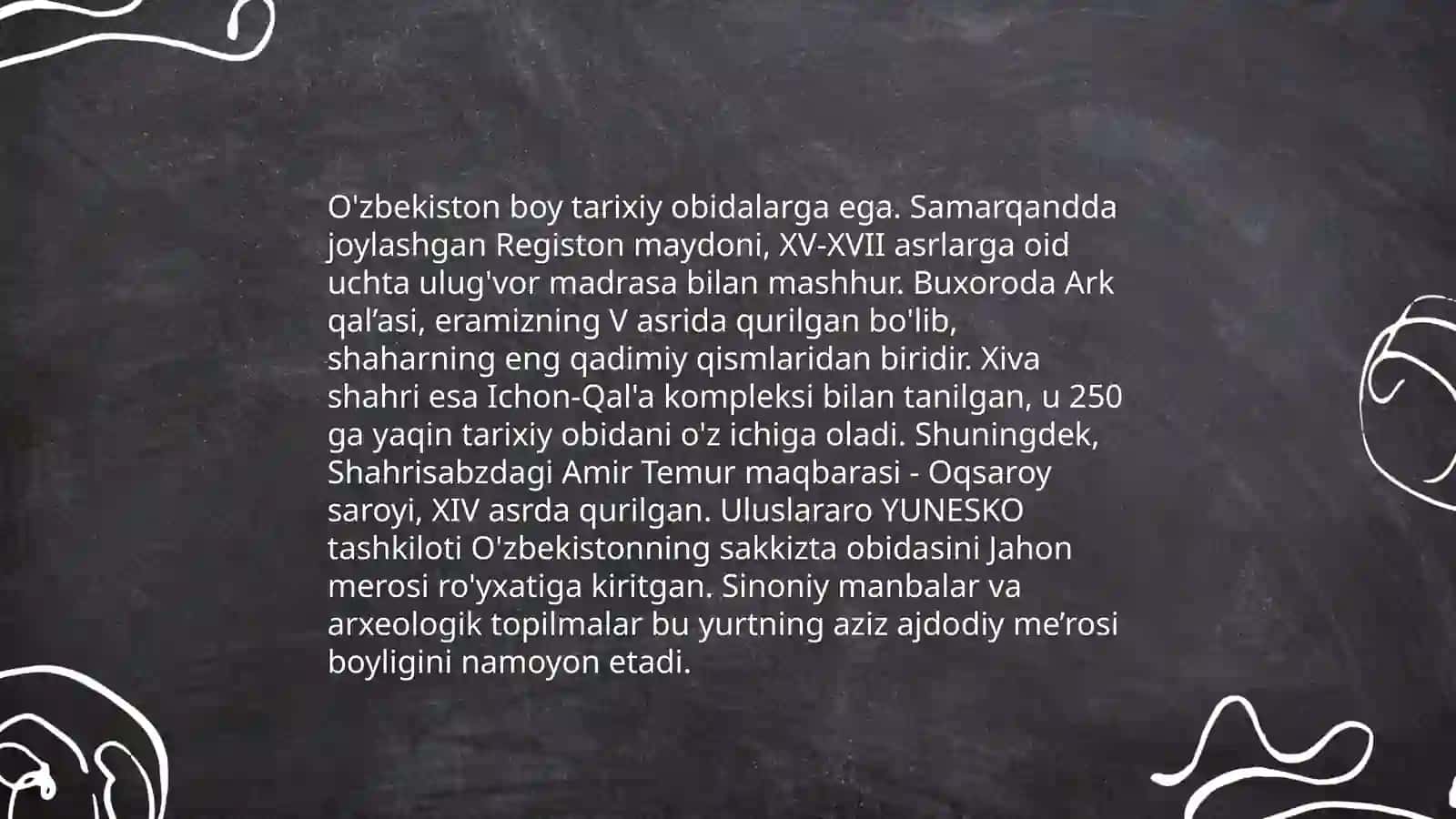 O'zbekiston milliy madaniyati 4
