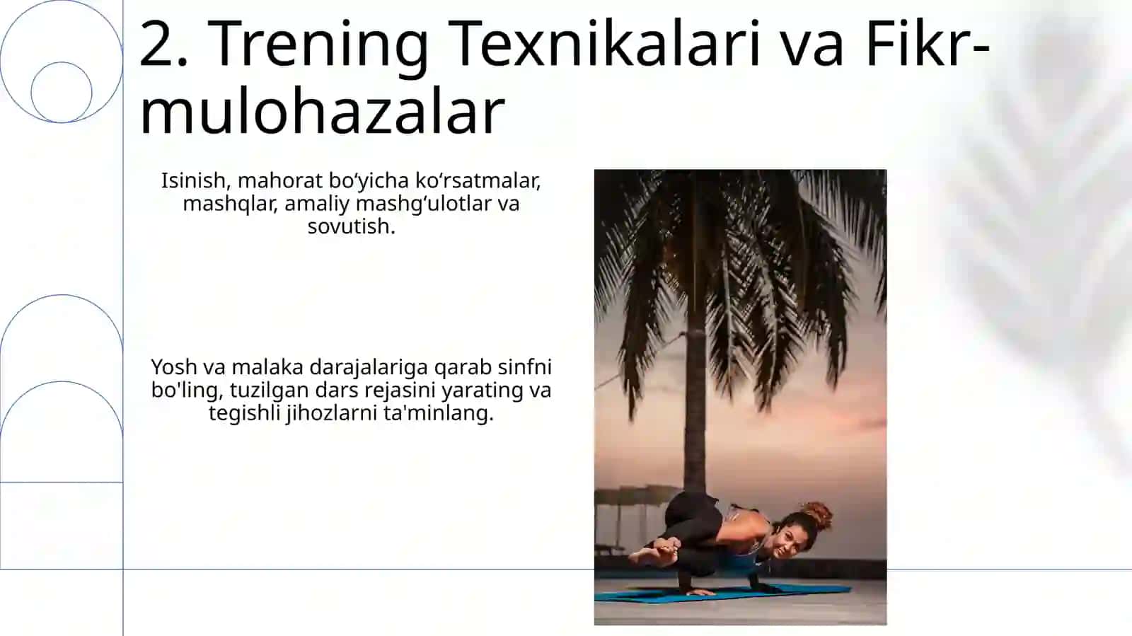 Gimnastika darslarini tashkil qilish va o‘tkazish 4