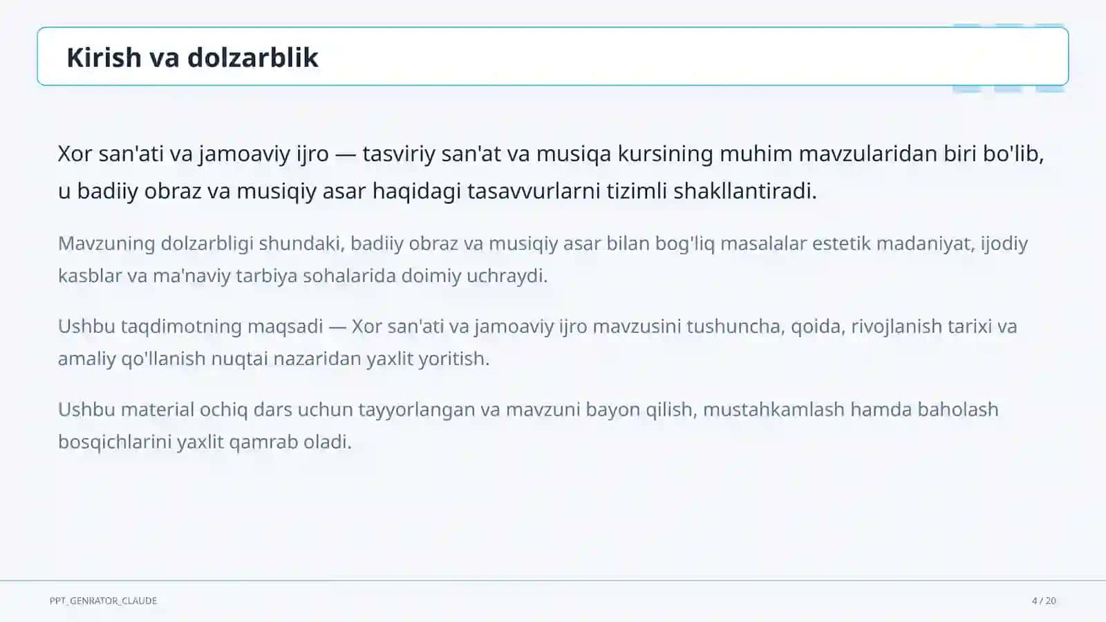 Xor san'ati va jamoaviy ijro (7-sinf) 4