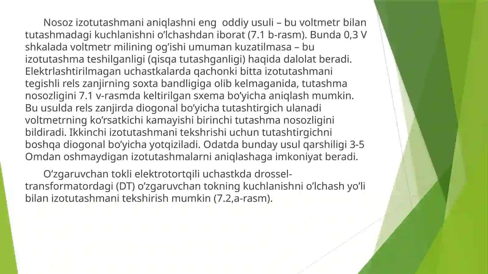 EKSPLUATATSIYA SHAROITLARIDA RELSLIZANJIRNI O‘LCHASH VA ROSTLASH 4