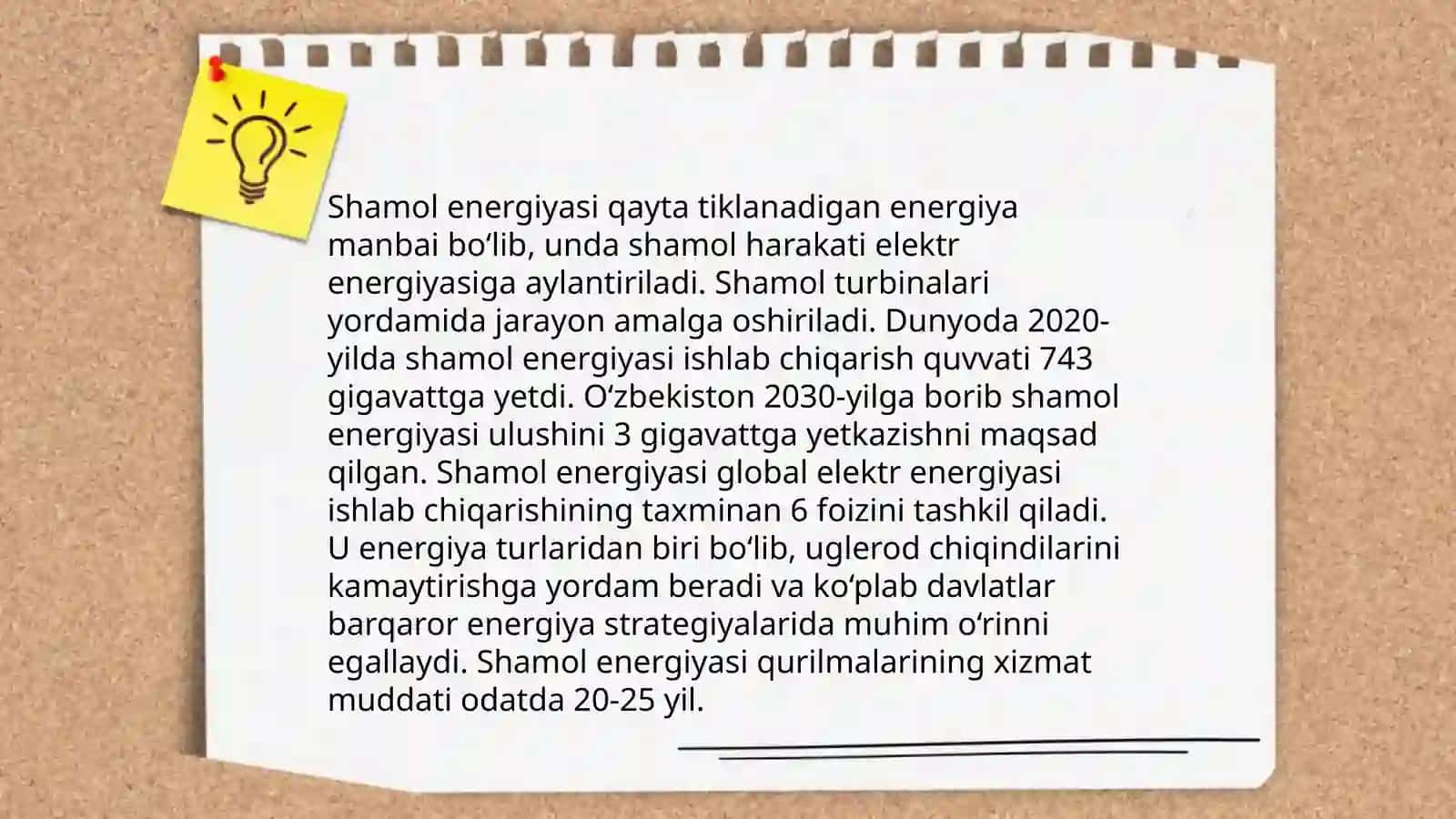 Qayta tiklanuvchi energiya turlari 4