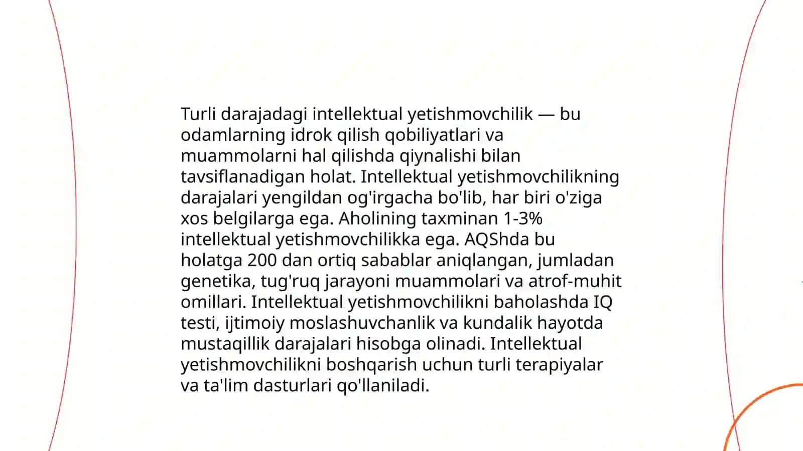 Turli darajadagi intellektual yetishmovchiligi boʻlgan bolalar uchun inklyuziv ta’lim strategiyalari va ularni amalga oshirish shart-sharoitlari 4