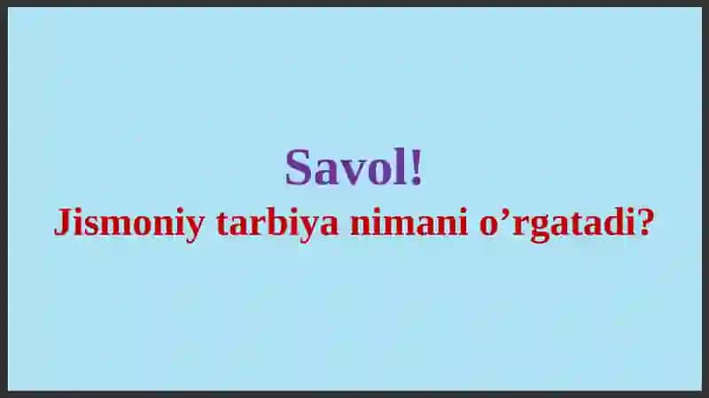 Jismoniy mashqlar 4