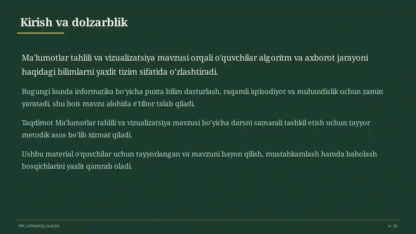 Ma'lumotlar tahlili va vizualizatsiya (11-sinf) 4