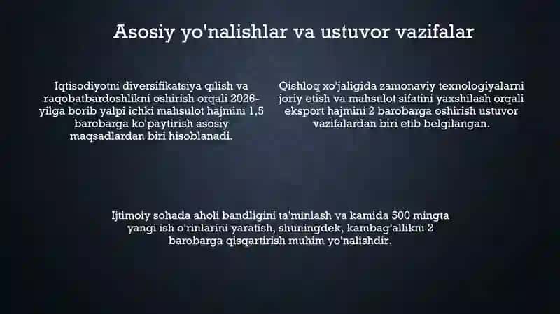 Yangi O'zbekiston taraqqiyot strategiyasi VA uning mazmuni 4