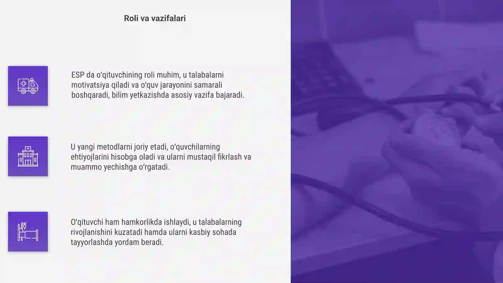 ESP da oʻqituvchining roli 4