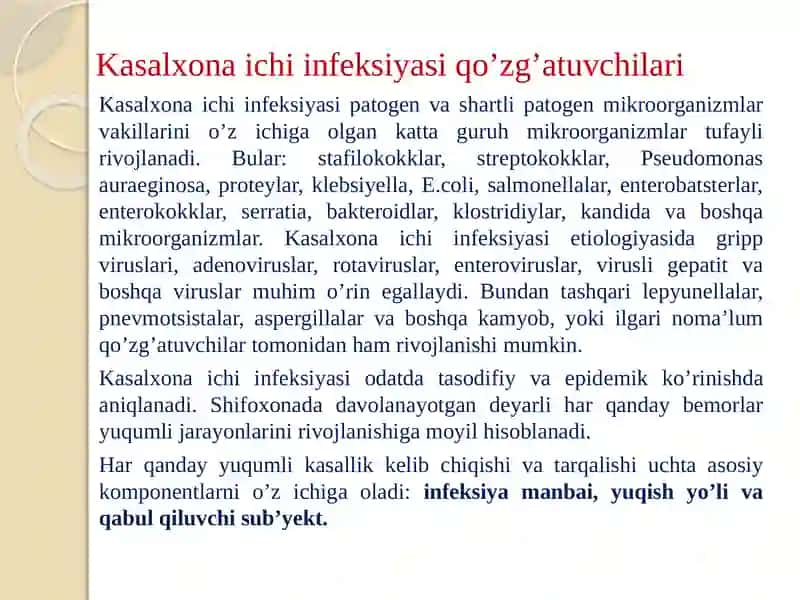 Kasalxona ichi infeksiyasi 4