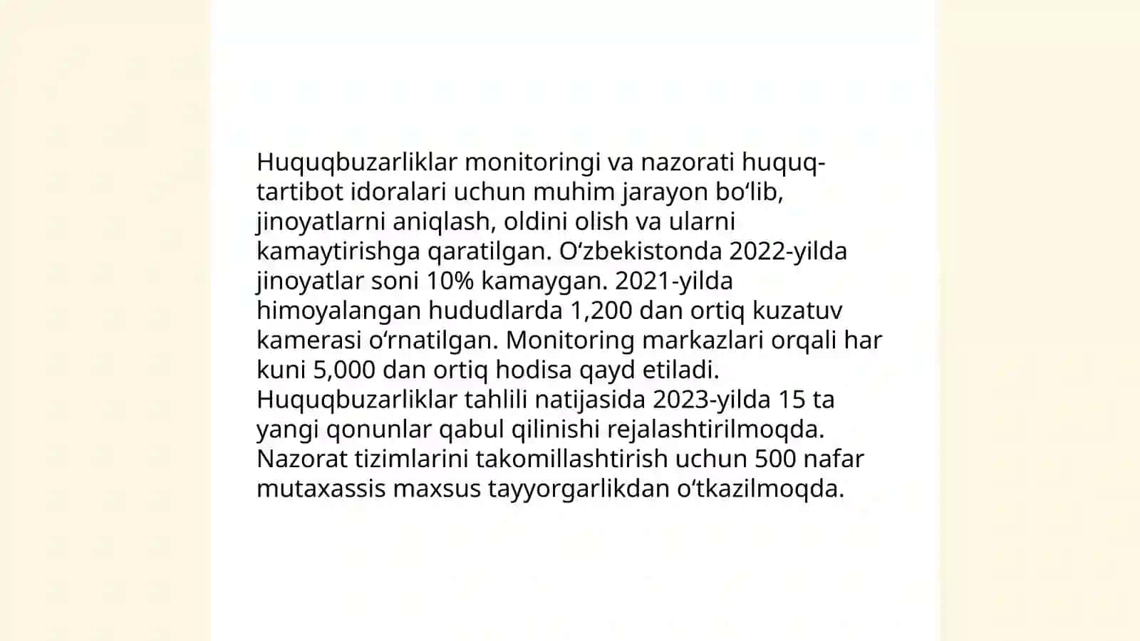 Yangi Oʻzbekistonda inson haq-huquqlari va erkinliklari kafolotining yaratilishi 4