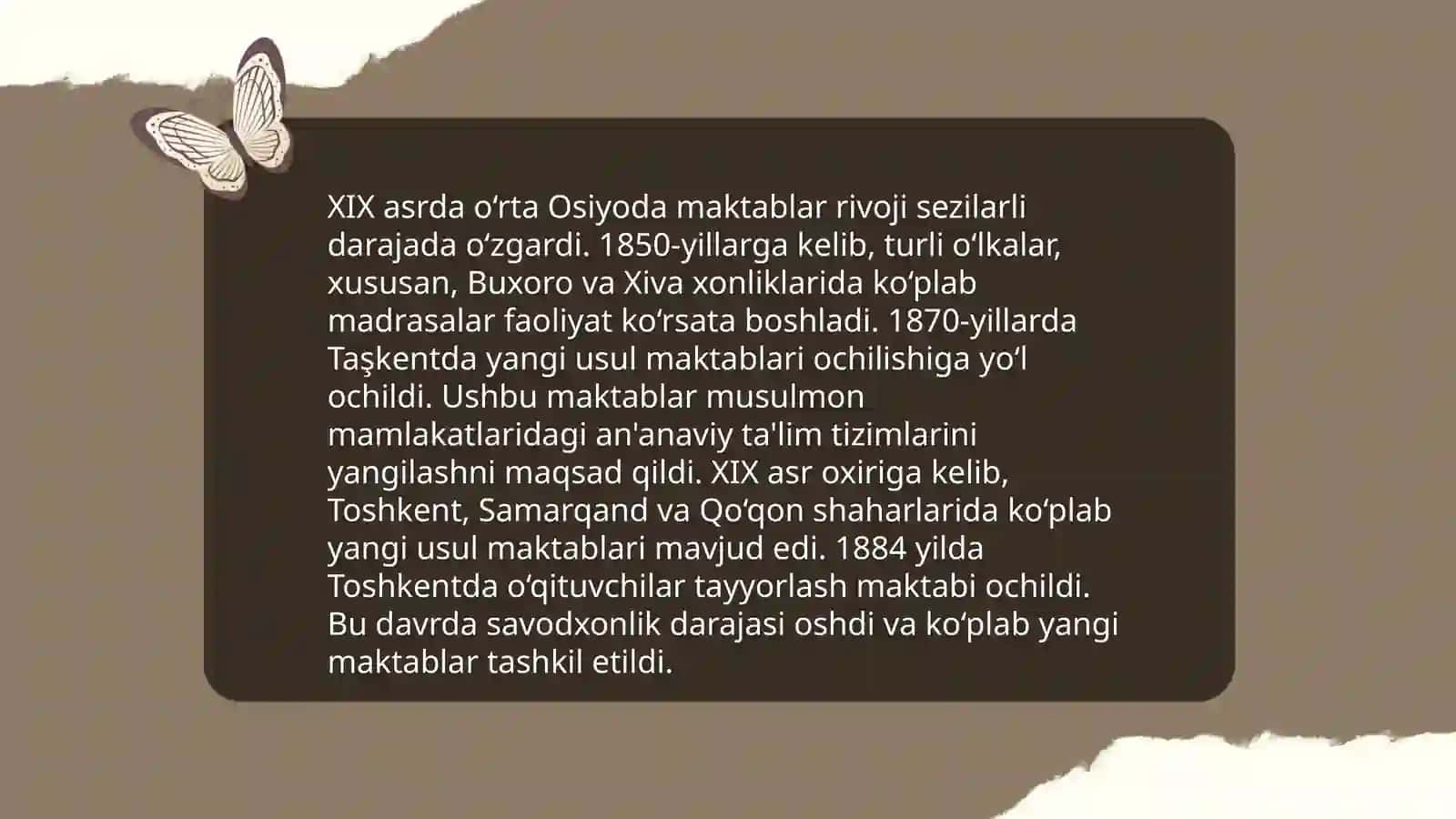 XVII asrdan XIX asrning yarmigacha tarbiya, maktab va pedagogik fikrlar 4