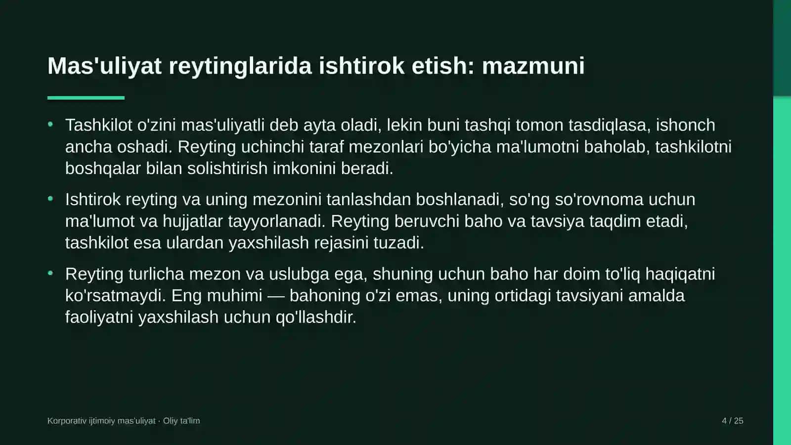 sug'urta kompaniyalarida ijtimoiy mas'uliyat reytinglarida ishtirok etish 7615 4