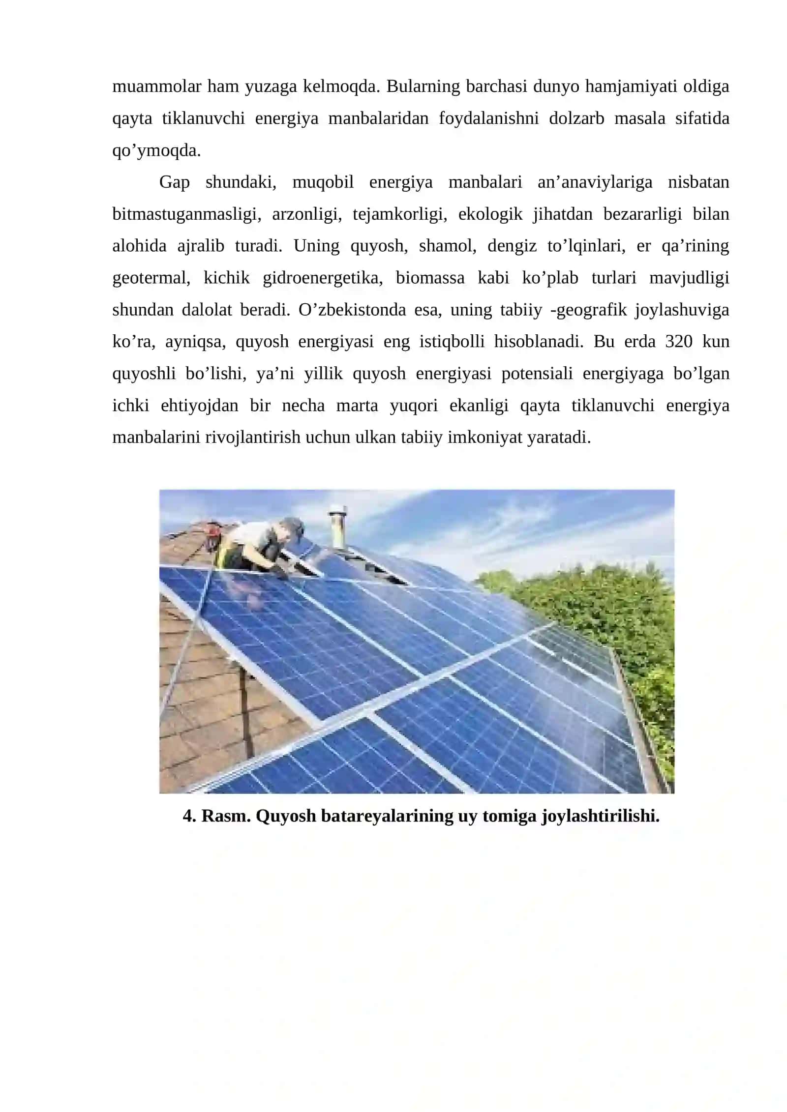 Quyosh elektr stansiyalari (QES) 4