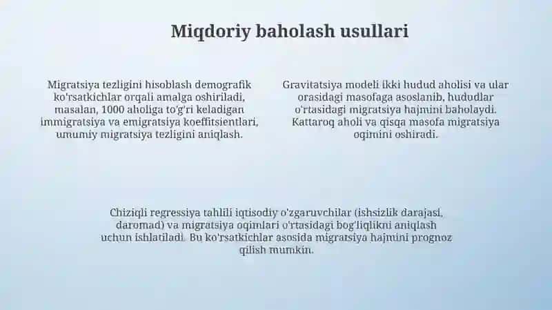 Aholi mexanik harakatini miqdoriy va sifatiy baholash 4