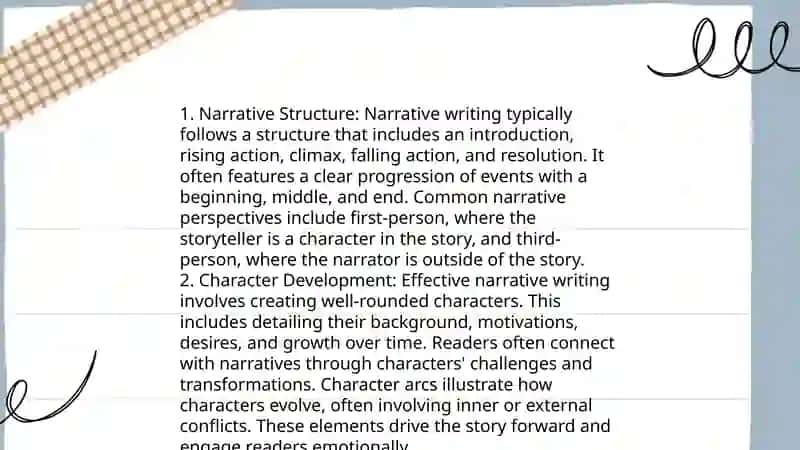 Writing Activities 4