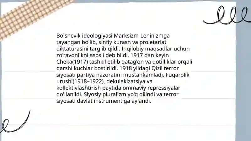 Sovetlar qatag'on-zo'ravonlik siyosati va uning mohiyati 4