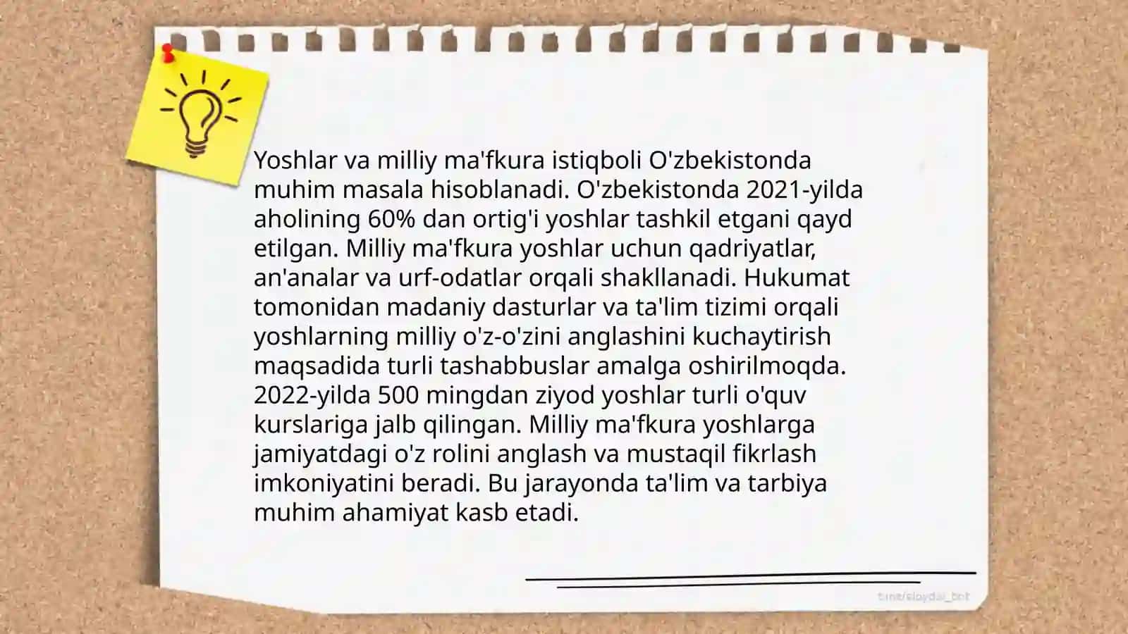 Fuqarolik va mafkuraviy tarbiyalar 4