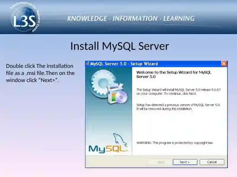 Short tutorial of MySql 4