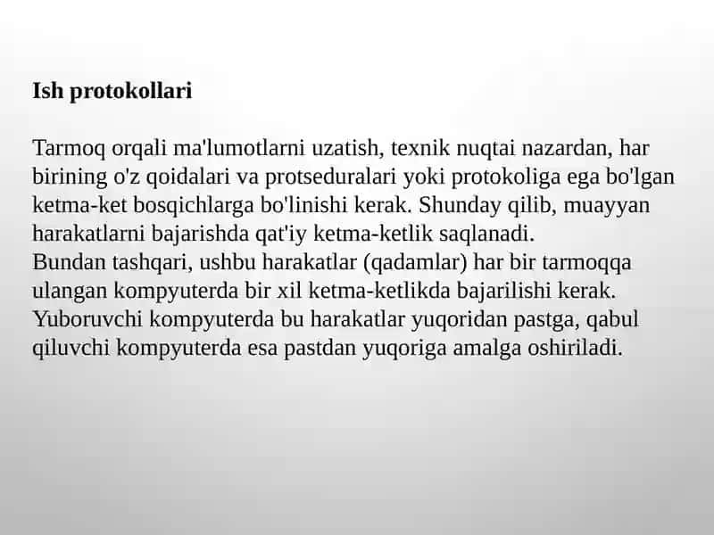 Tarmoq protokollari 4