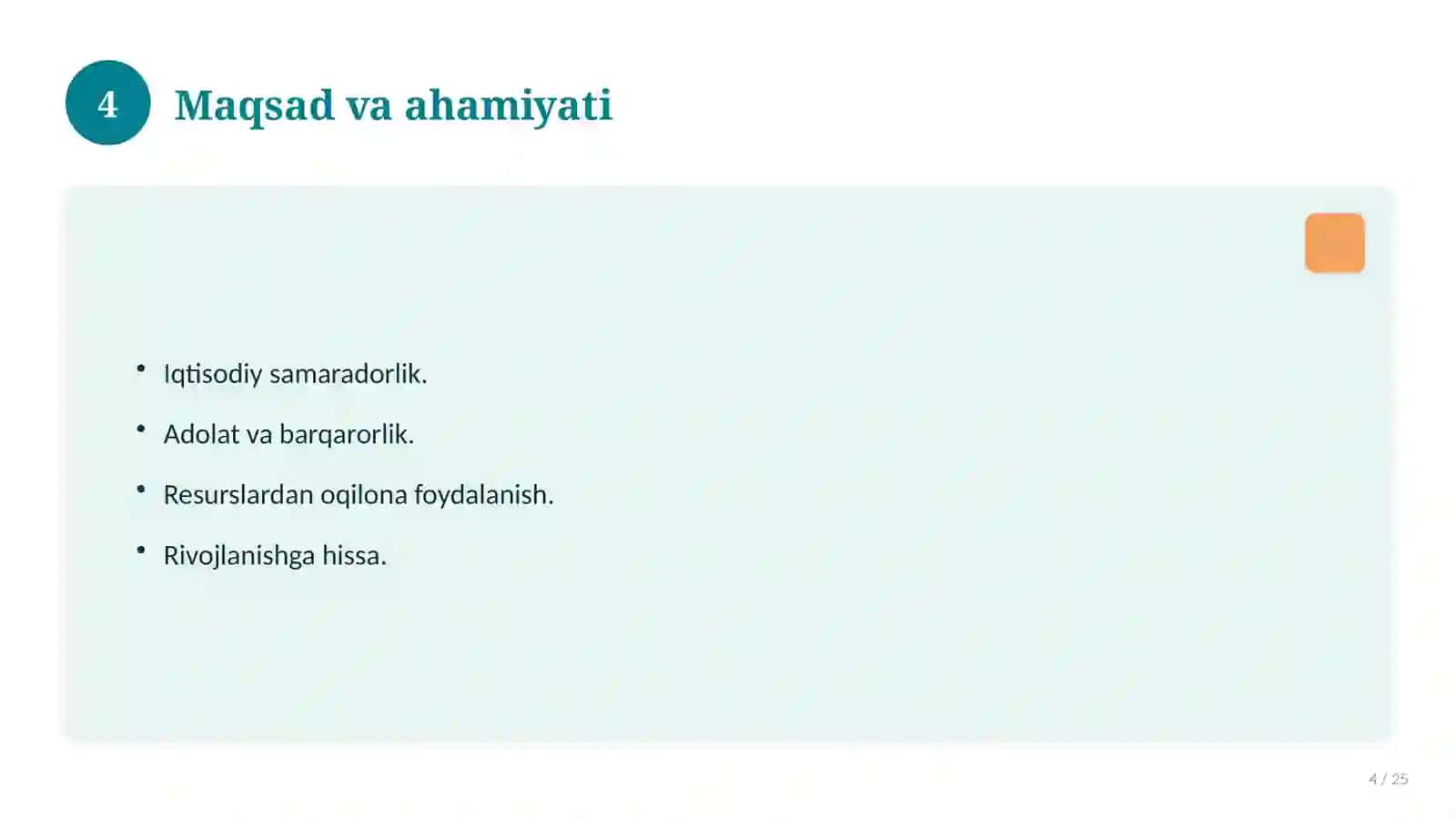 Istiqbol yillarida amalga oshirilgan islohotlar (siyosiy, iqtisodiy va ijtimoiy sohalarda) 4