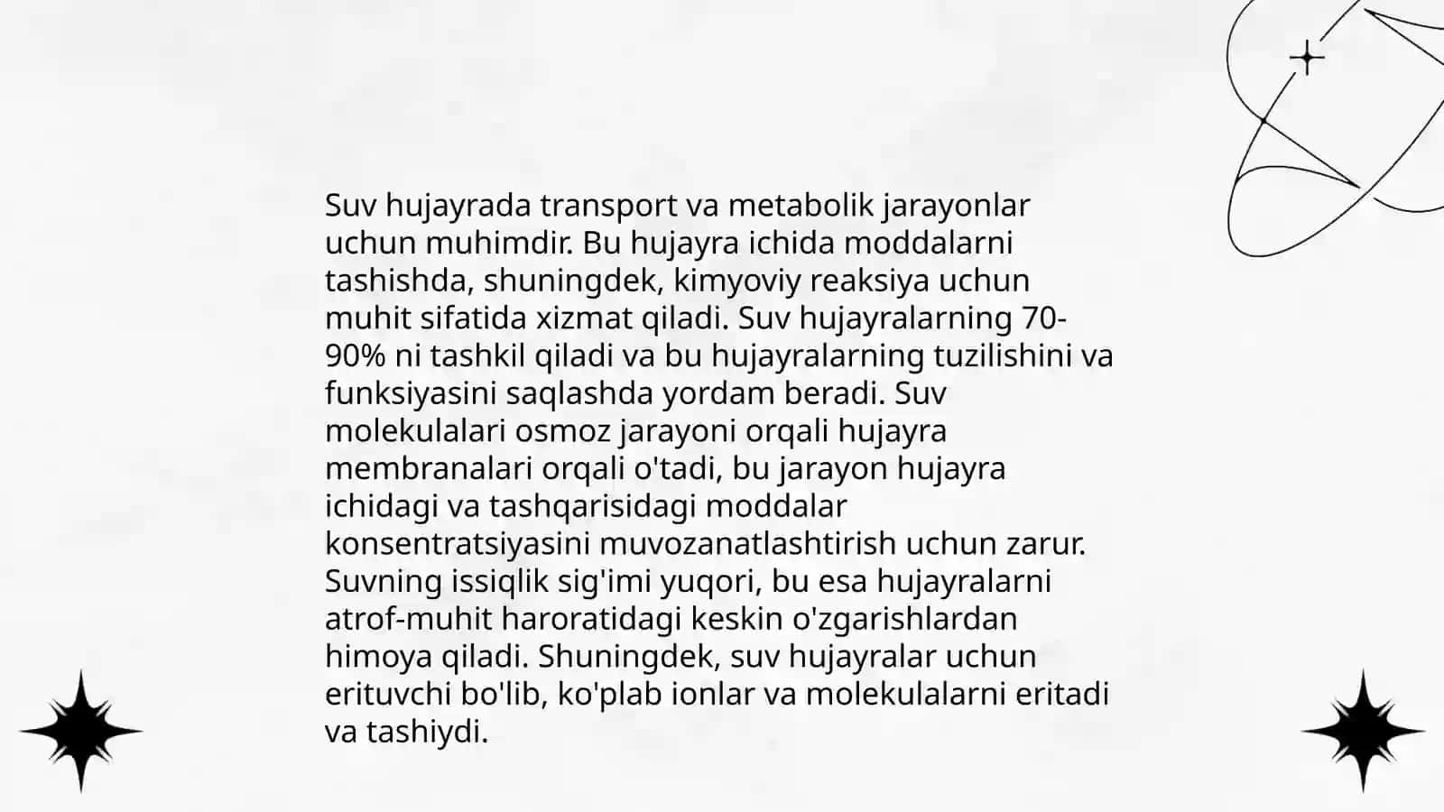 Suvning biologik ahamiyati 4