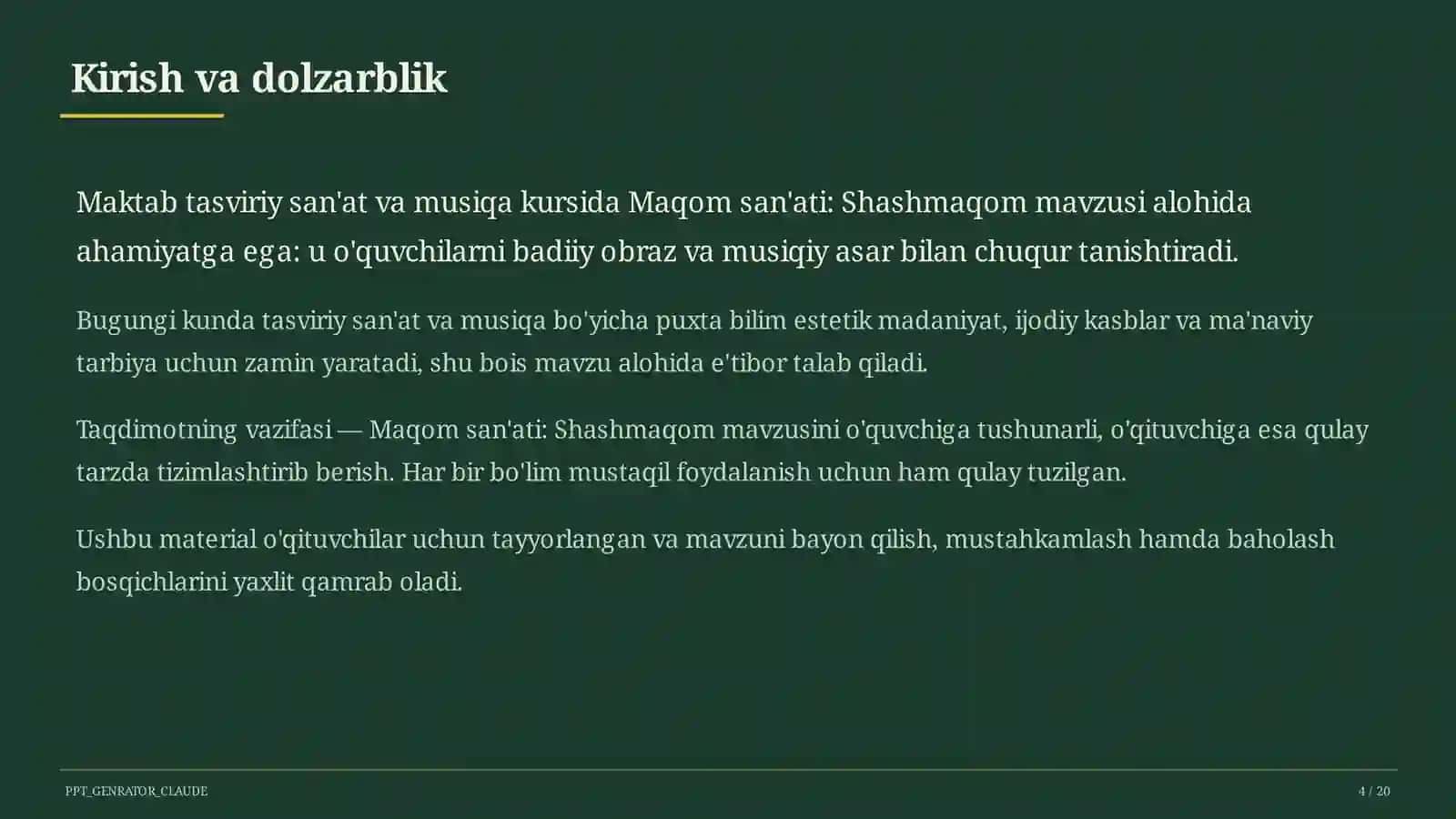 Shashmaqom (5-sinf) 4
