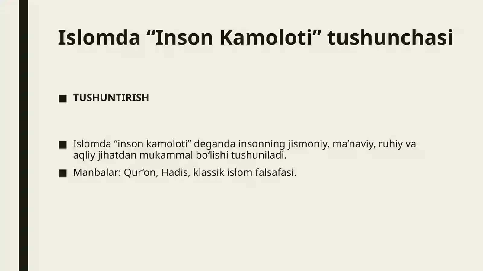 Sharq Mutafakkirlarining Islom dinining inson kamolotiga ta`siri haqidagi g`oyalari 4
