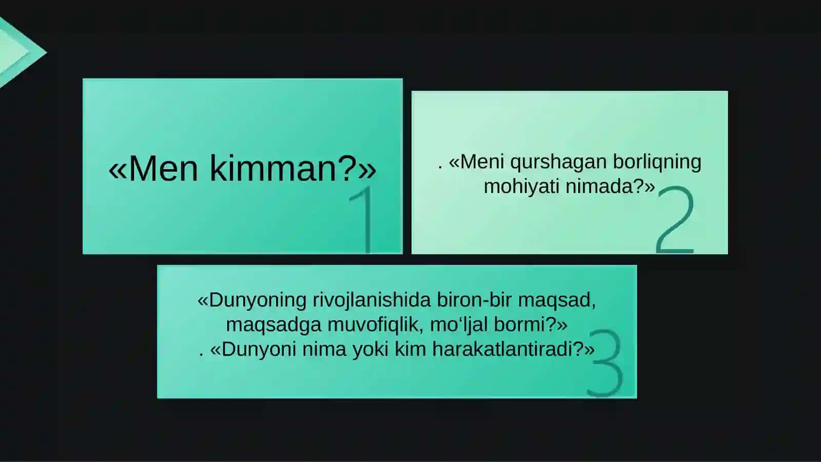 Ontologik va munosabatdosh kategoriyalarning uyg’unligi 4