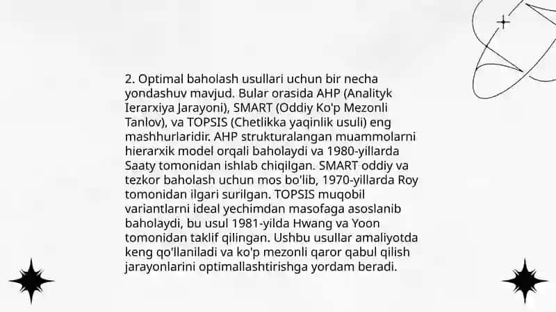 Talabalar ta'lim sifatini optimal baholashni tashkil etish yo’llarini tadqiq qilish 4