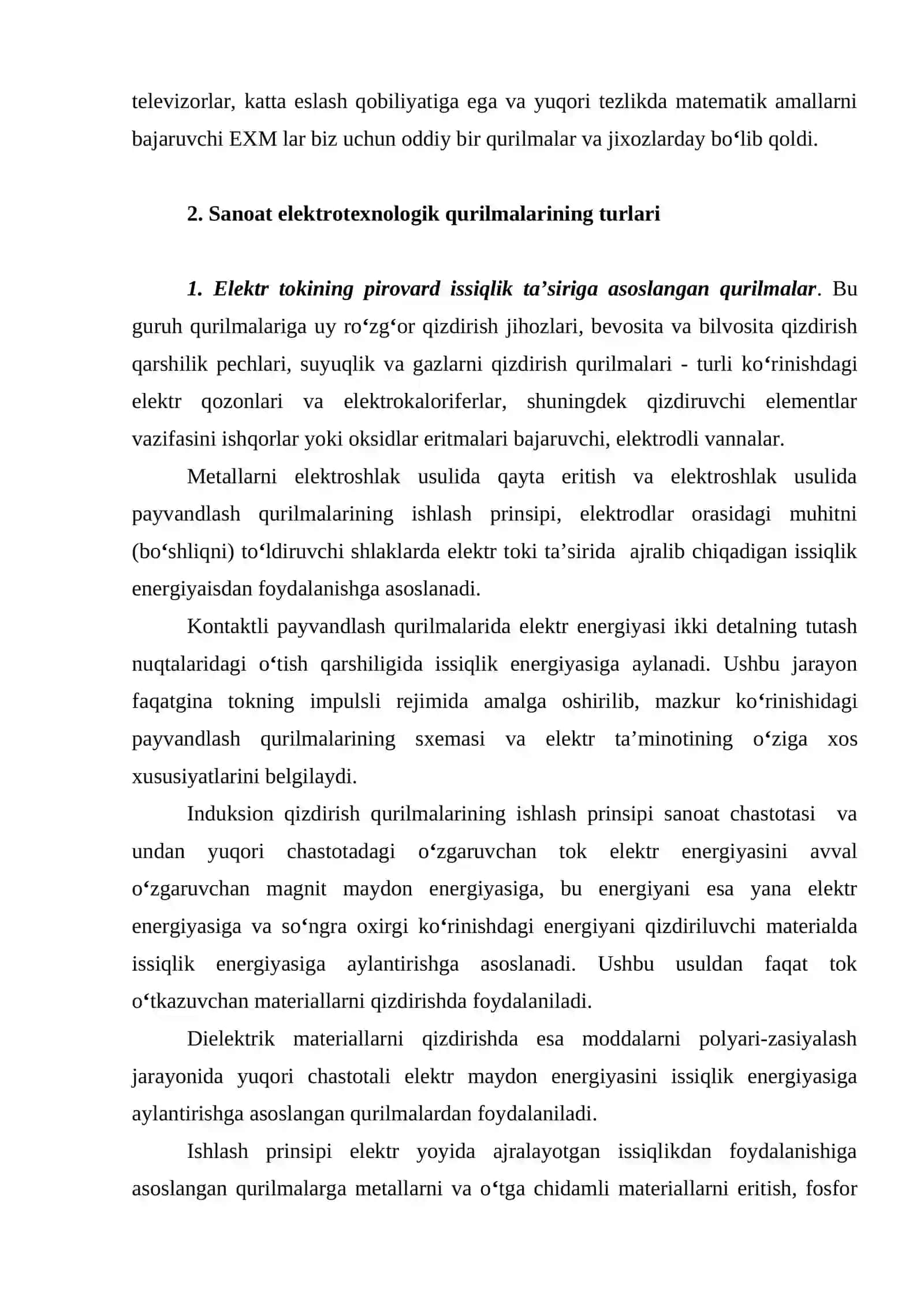 Elektrotexnologik qurilma asoslari 4