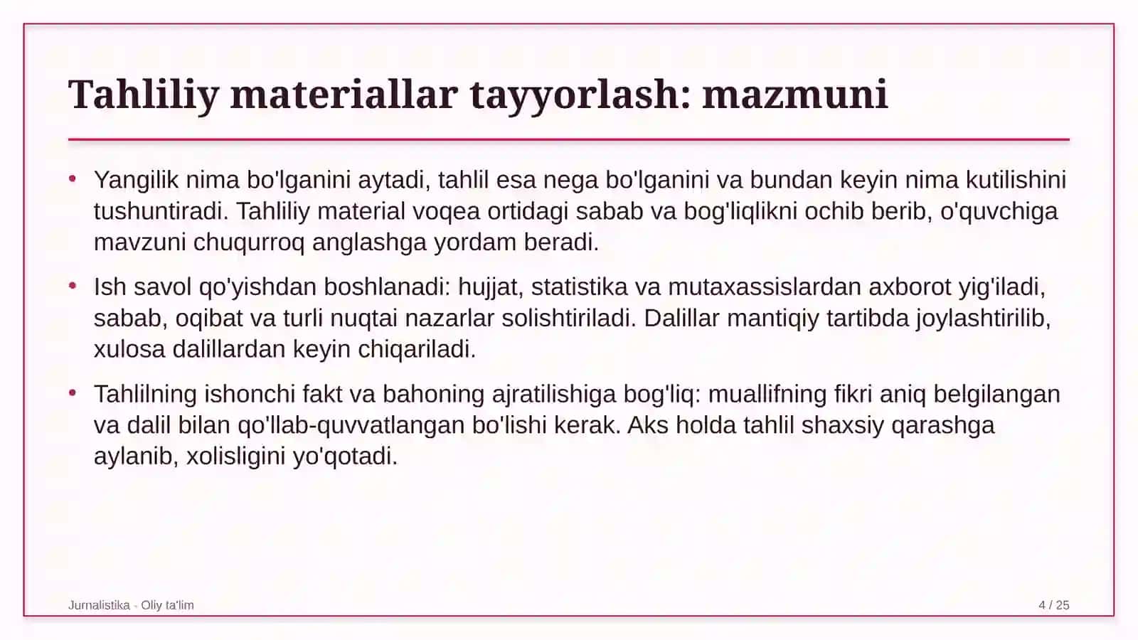 Karshering xizmatida tahliliy materiallar tayyorlash 4