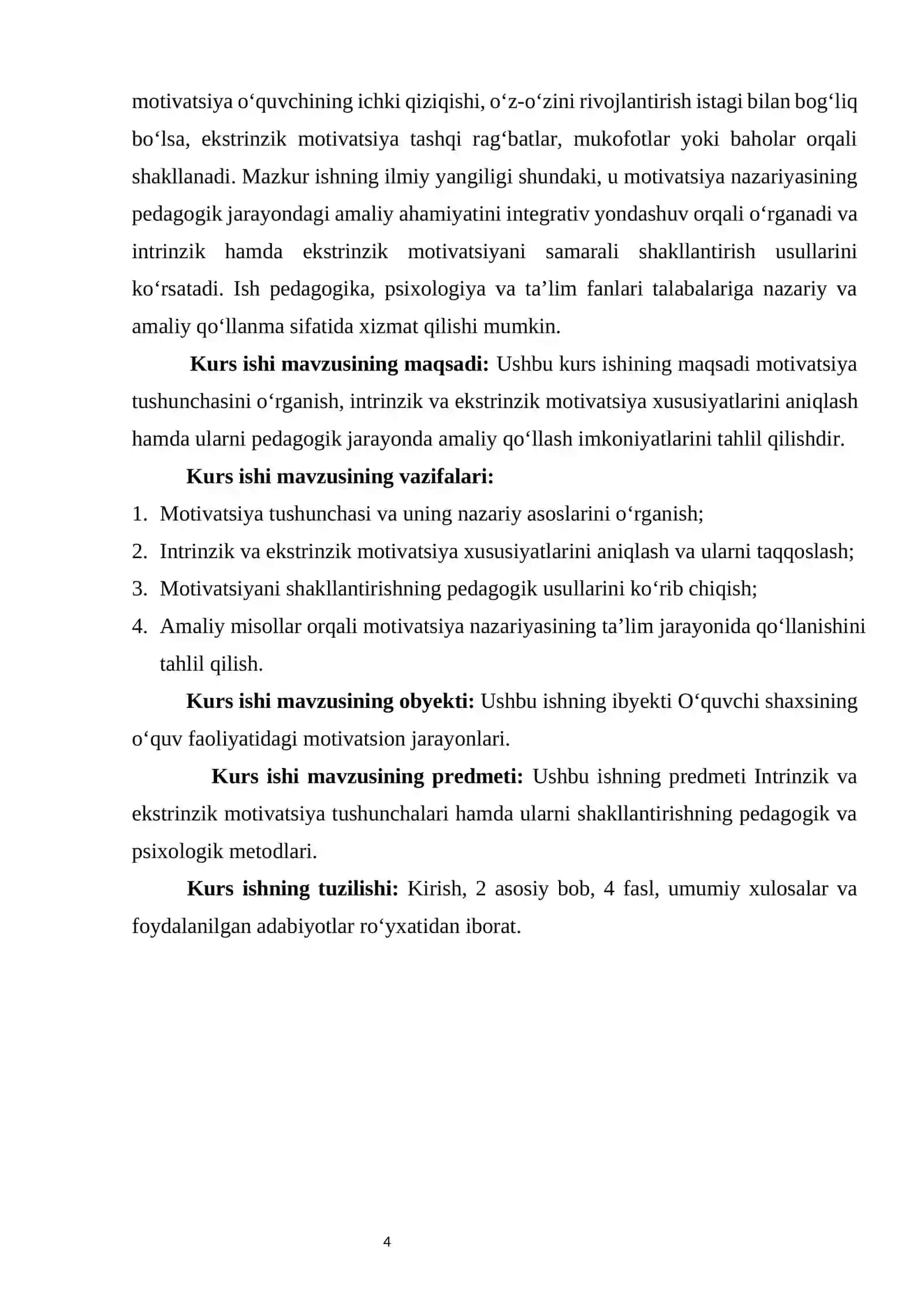 MOTIVATSIYA TUSHUNCHASI.INTRINZIK VA EKSTRINZIK MOTIVATSIYA 4