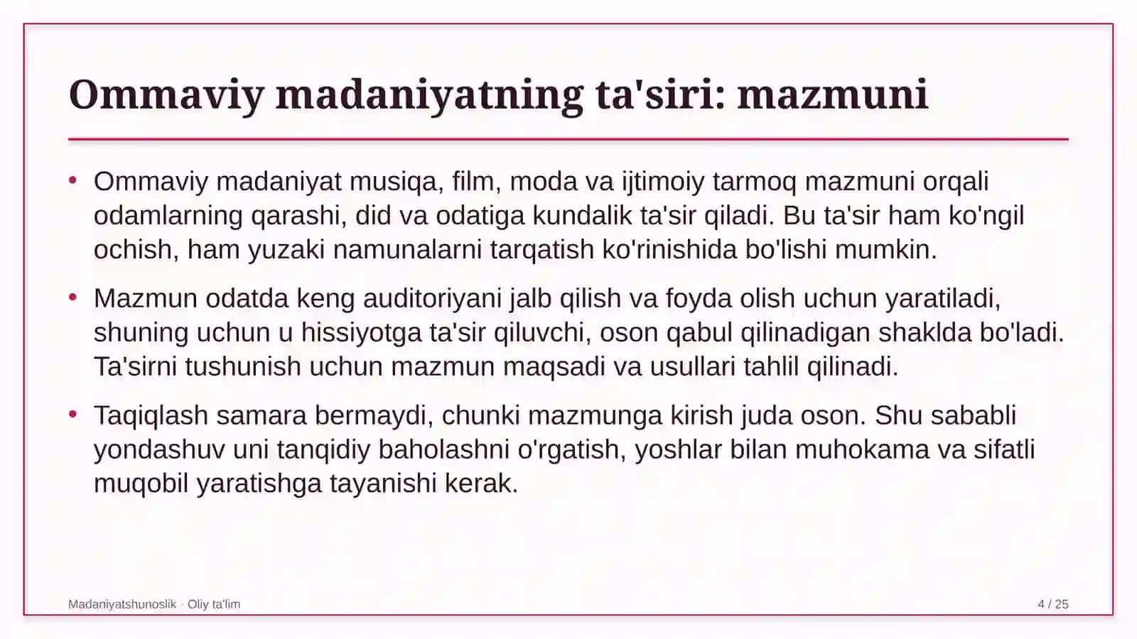 Kasaba uyushmalarida ommaviy madaniyatning ta'siri 4