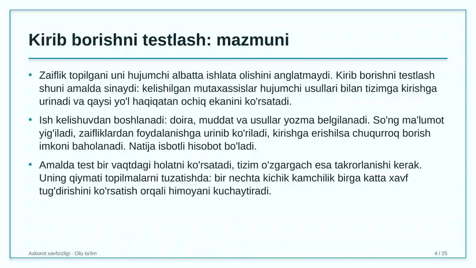 davlat byudjeti tizimida kirib borishni testlash 1997 4