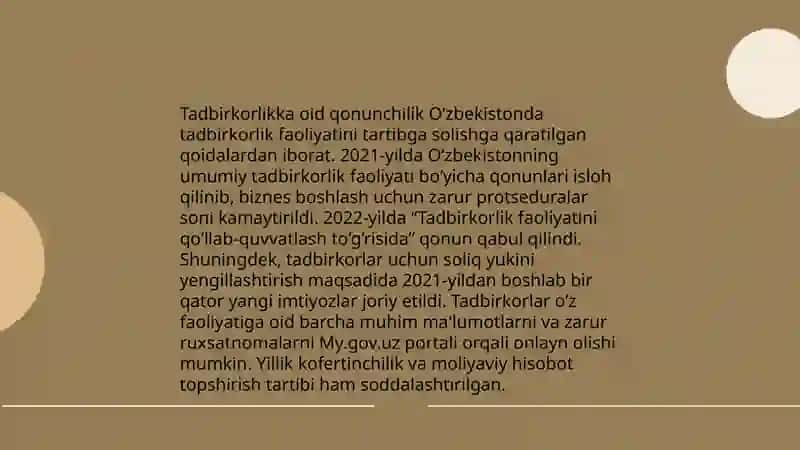 Tadbirkorlik faoliyati, tadbirkorlik kapitali va uning aylanishi 4
