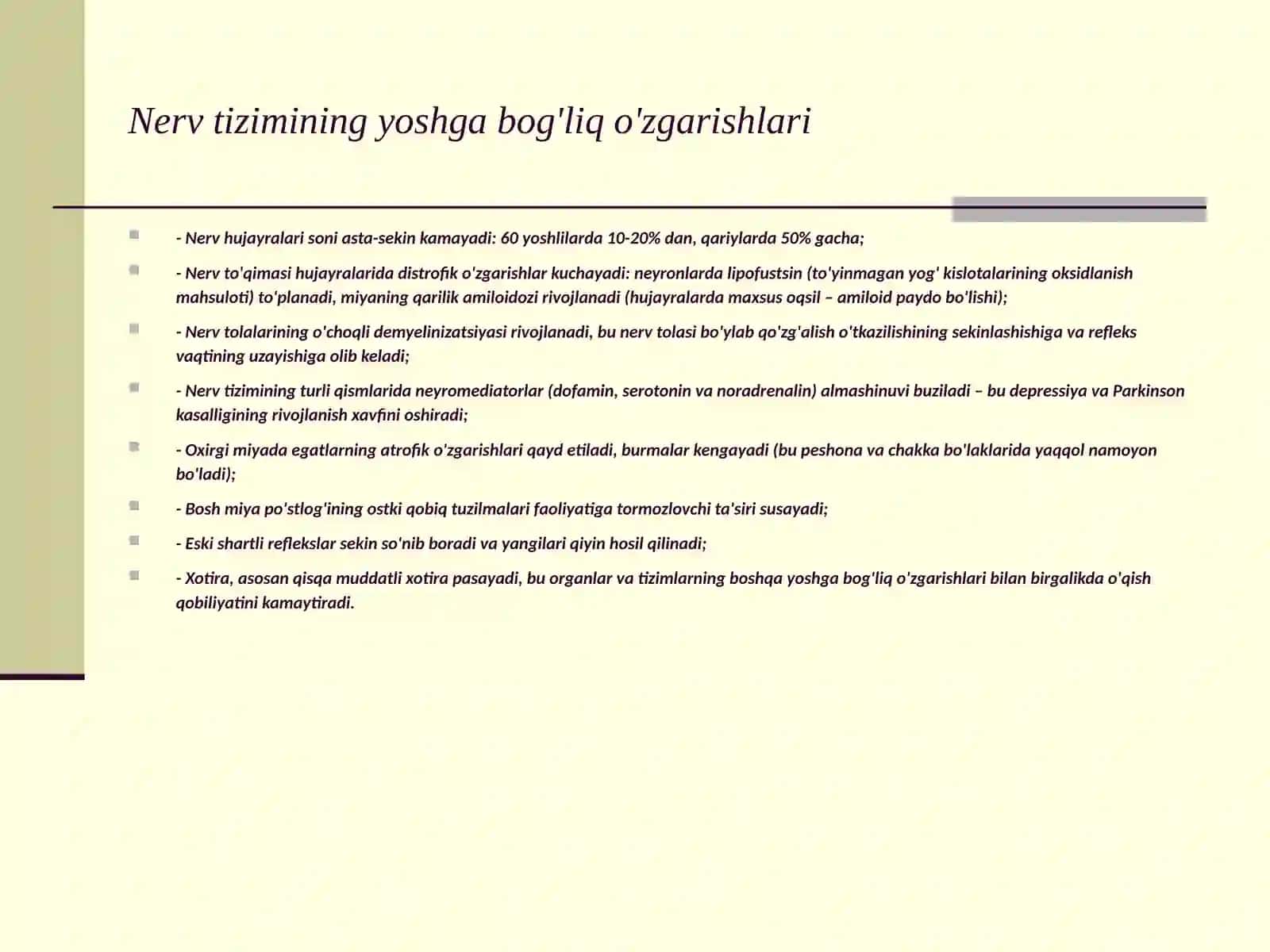 Qarilik psixozlari va demensiya 4