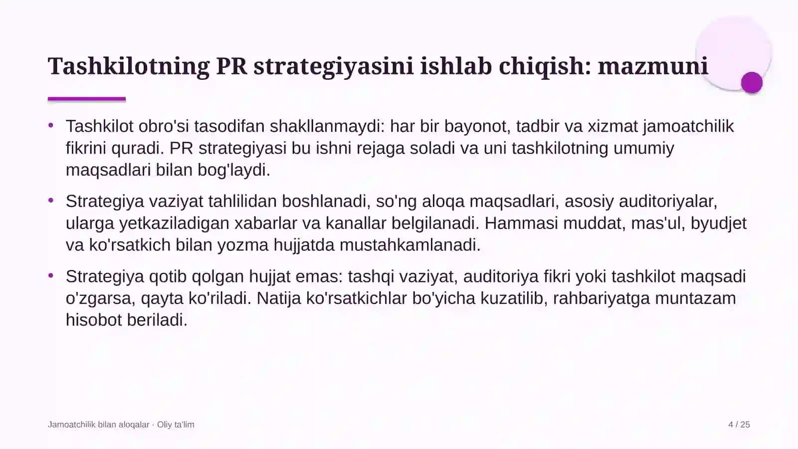 qishloq xo'jaligi mashinasozligida tashkilotning pr strategiyasini ishlab chiqish 9118 4