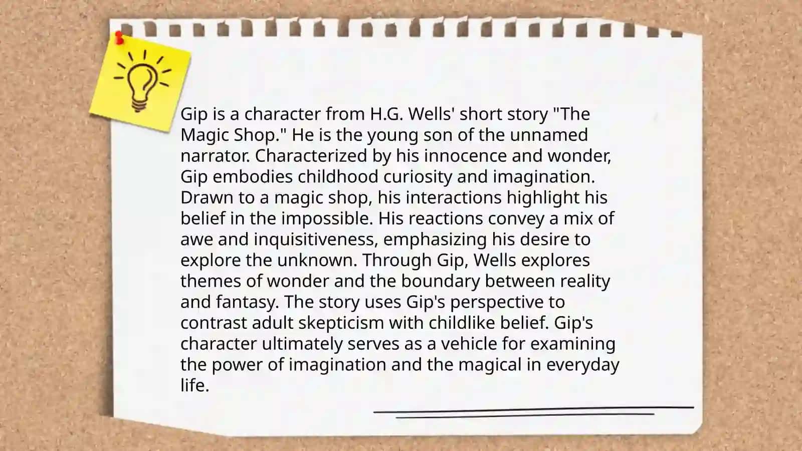 Magic Shop by H.G.Wells Analysis 4