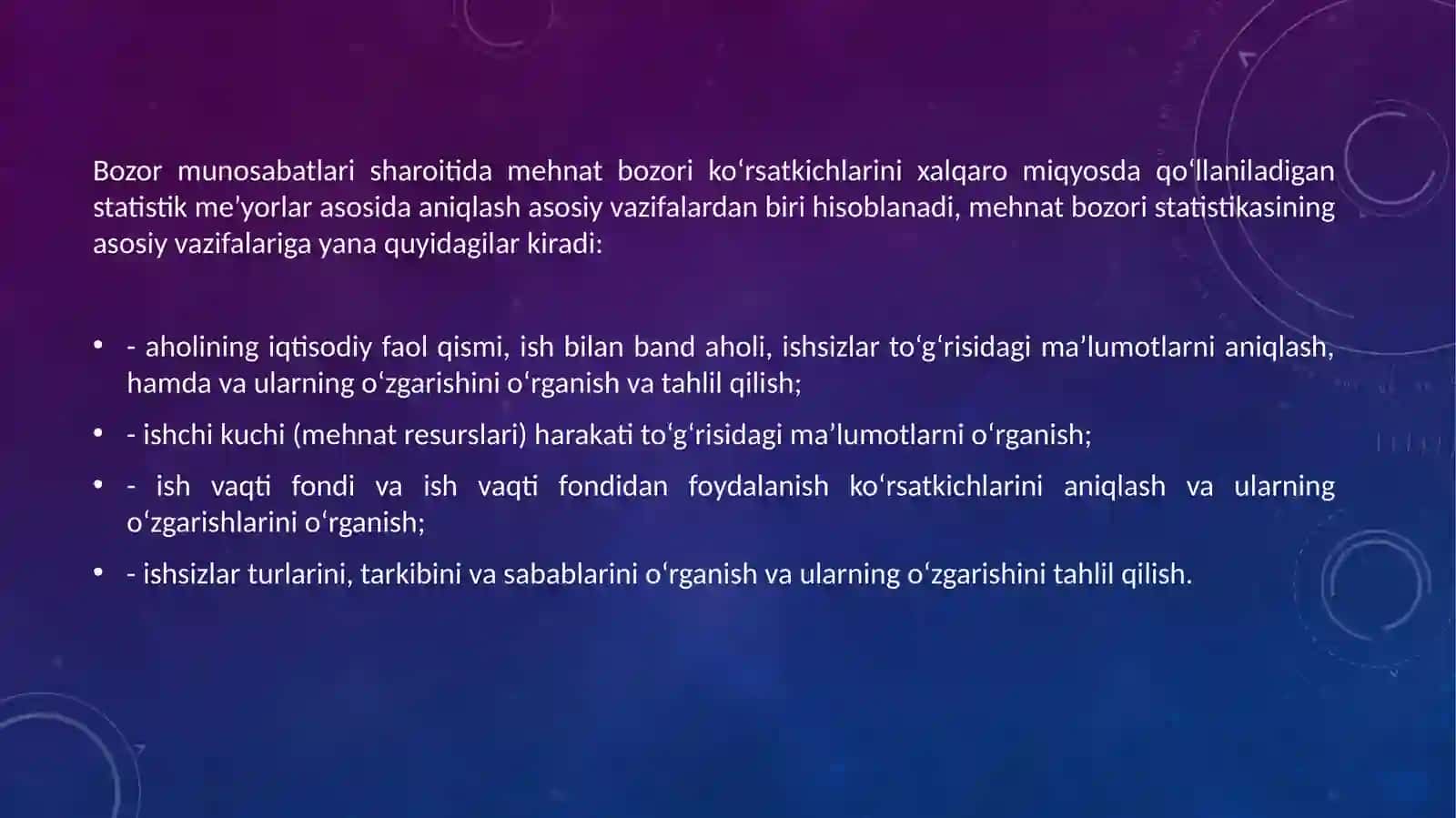 MEHNAT BOZORI STATISTIKASI 4