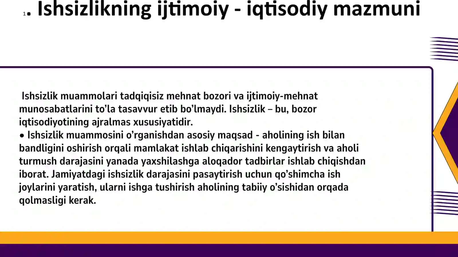 IQTISODIY TEBRANISHLAR, ISHSIZLIK 4