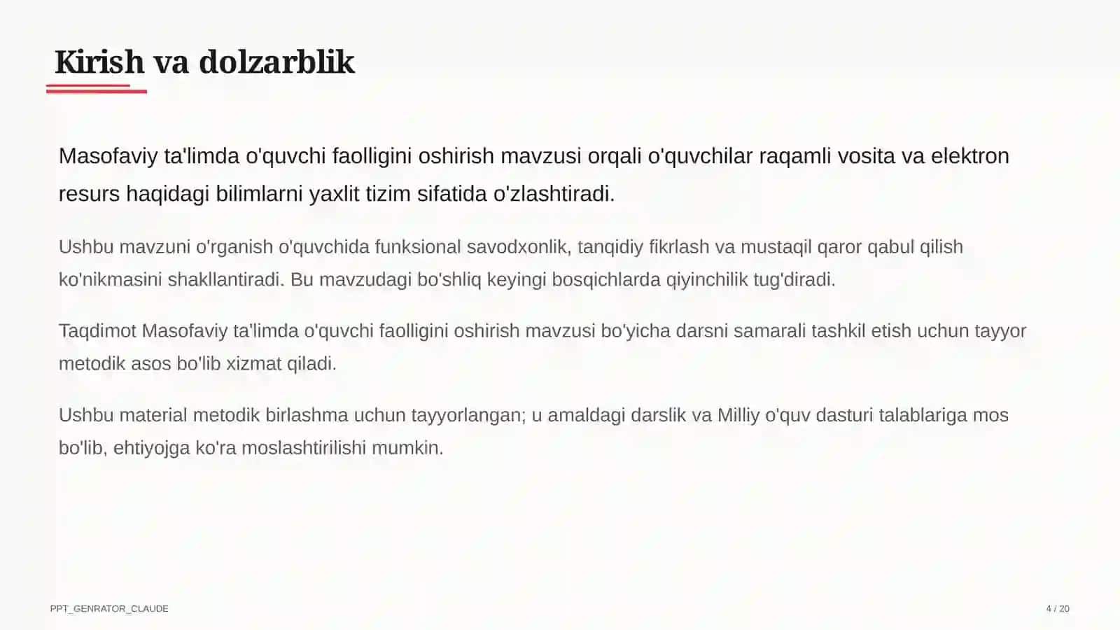 Raqamli ta'lim texnologiyalari — metodik birlashma 4