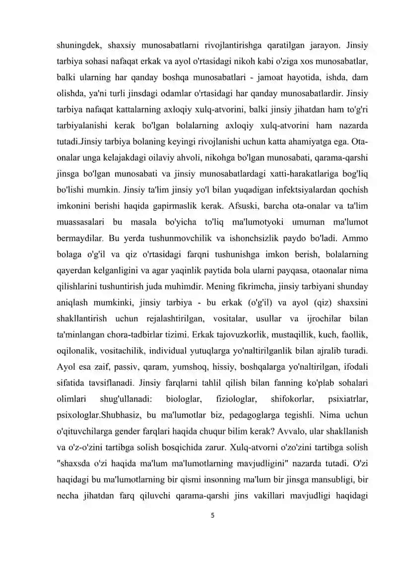 O'smirlik davrida jinsiy identifikatsiya va jinsiy xatti-harakatlar 4
