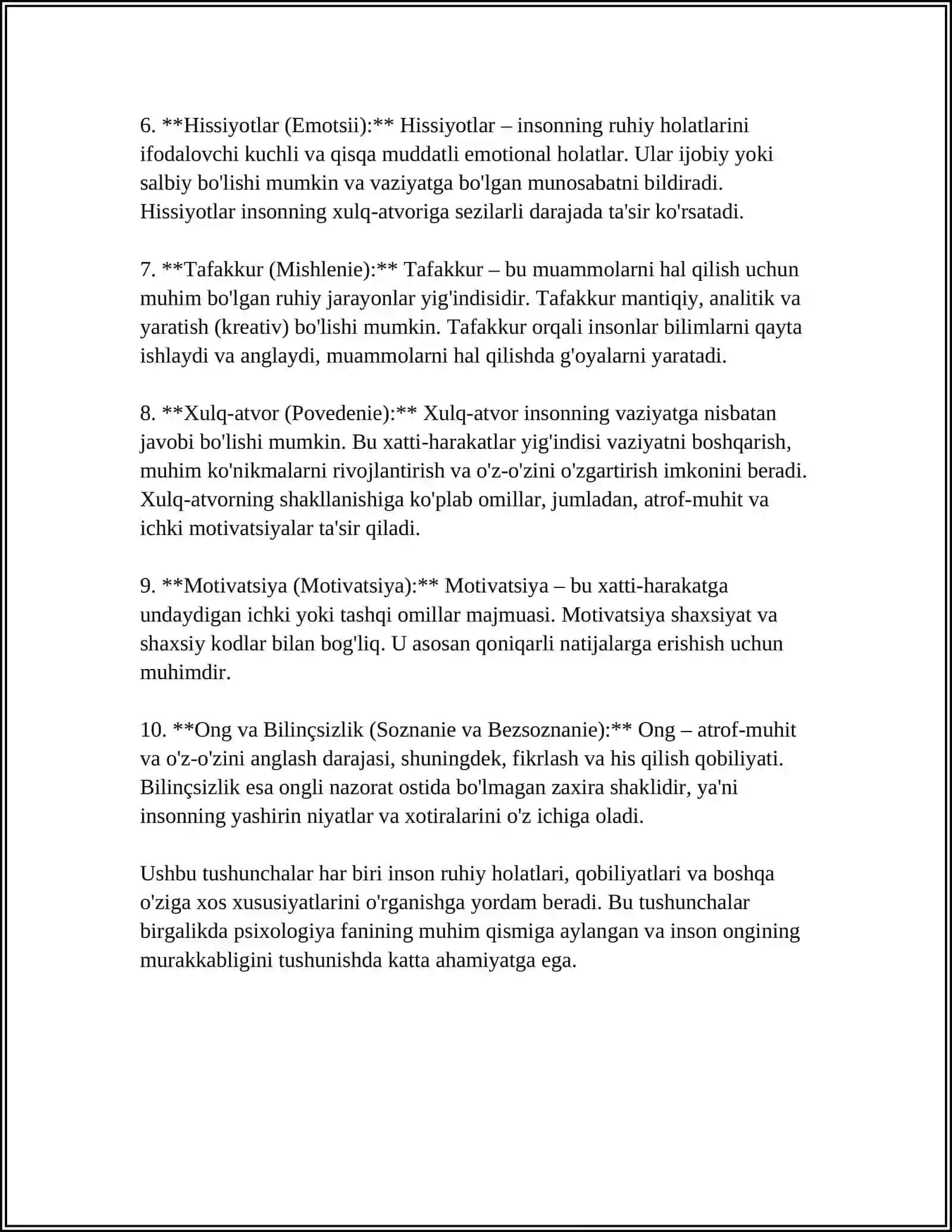 INSON PSIXIKASINI ONTOGЕNЕZDA RIVOJLANISHI 4
