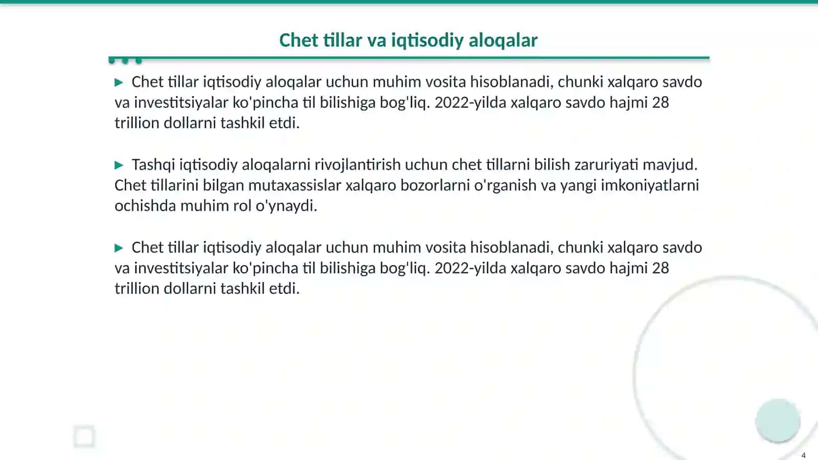 Chet tillarining global kommunikatsiyadagi roli 4