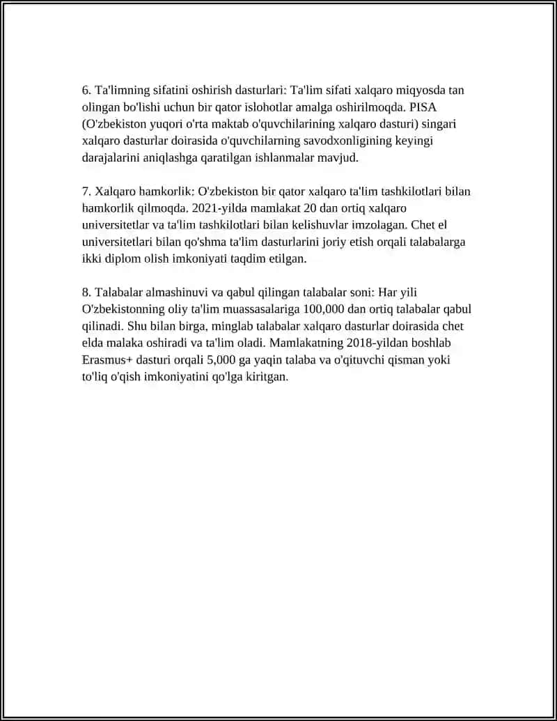 INSTITUTLAR RIVOJLANISHINING O' ZIGA XOS XUSUSIYATLARI 4